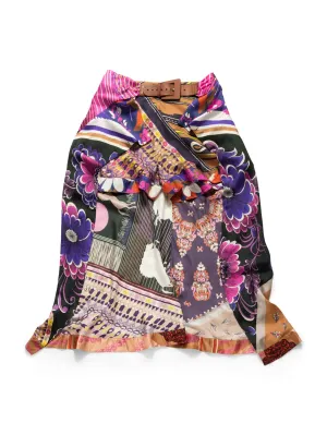 Silk Equestrian Set Belted Shorts Value-based Skirt Chloe Broad collection Multicolor Ruffled Floral