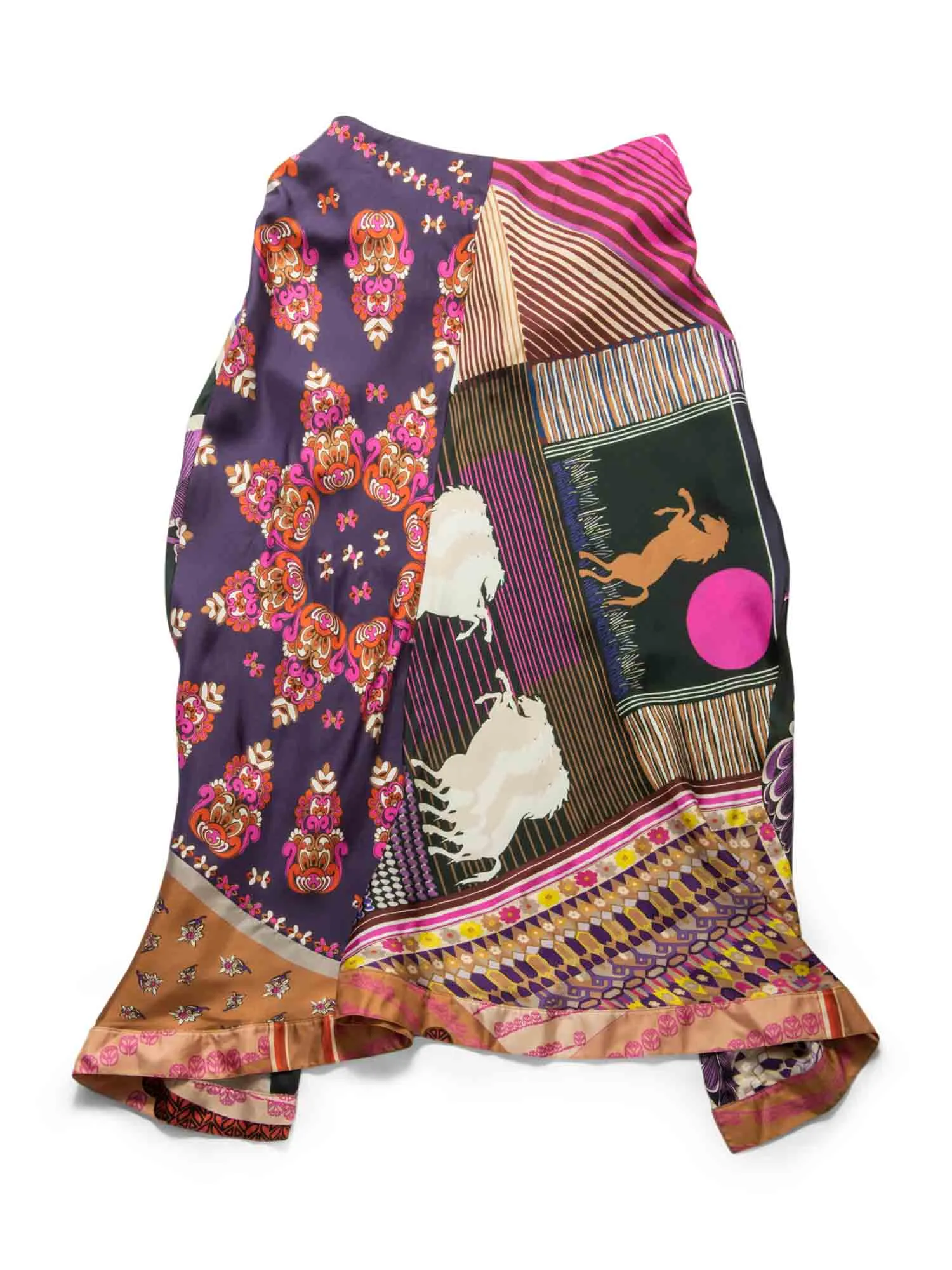 Silk Equestrian Set Belted Shorts Value-based Skirt Chloe Broad collection Multicolor Ruffled Floral