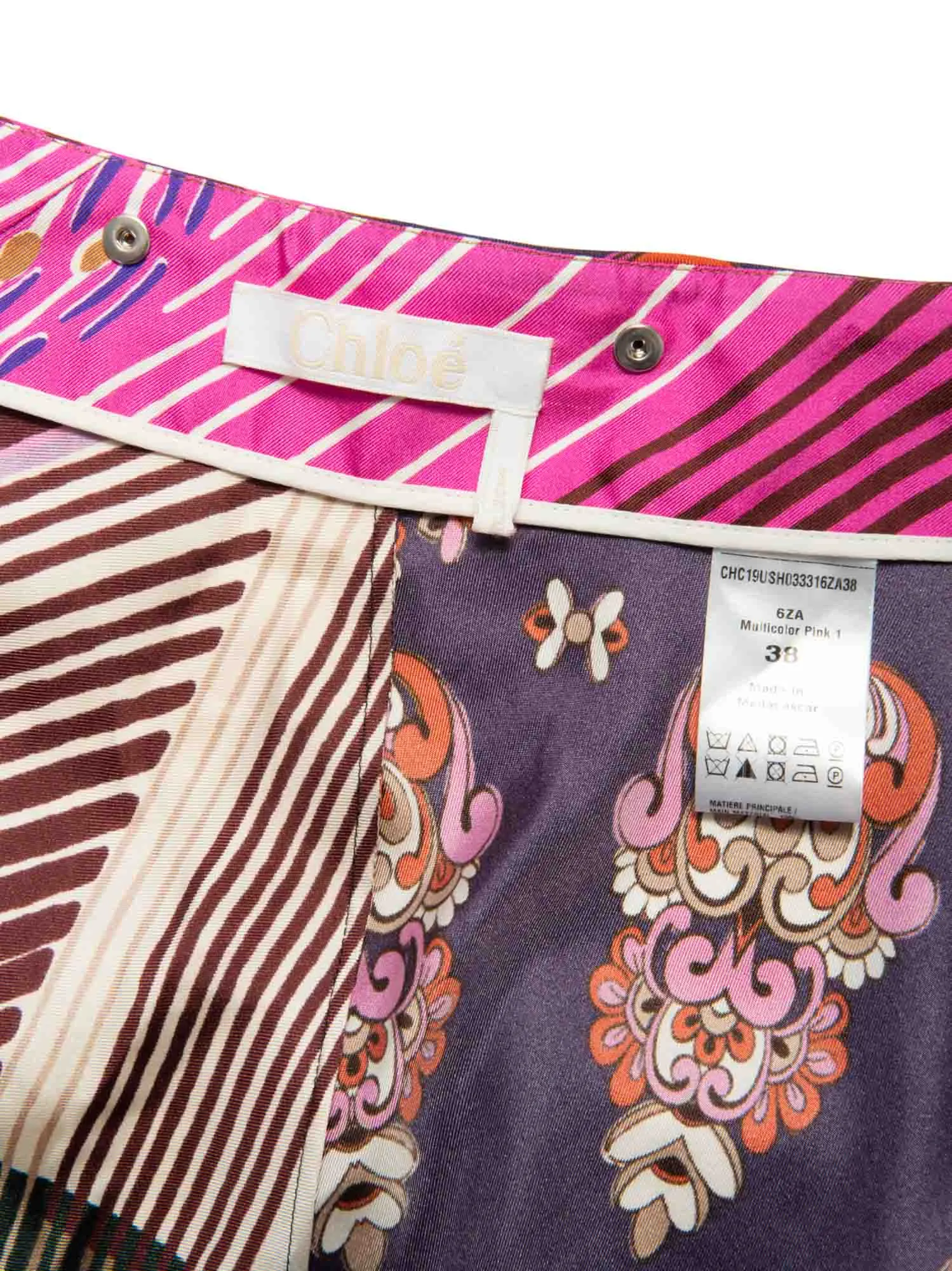 Silk Equestrian Set Belted Shorts Value-based Skirt Chloe Broad collection Multicolor Ruffled Floral