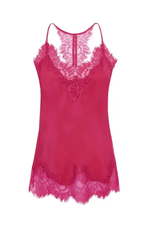 Silk Lace Razorback Cami Pink Pink