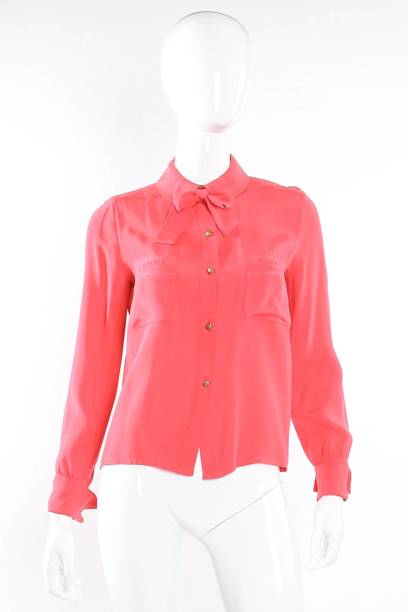 Silk Tie Neck Shirt
