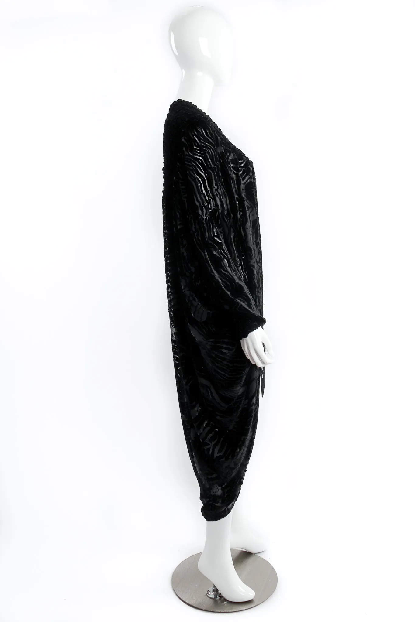 Silk Velvet Burnout Cocoon Duster