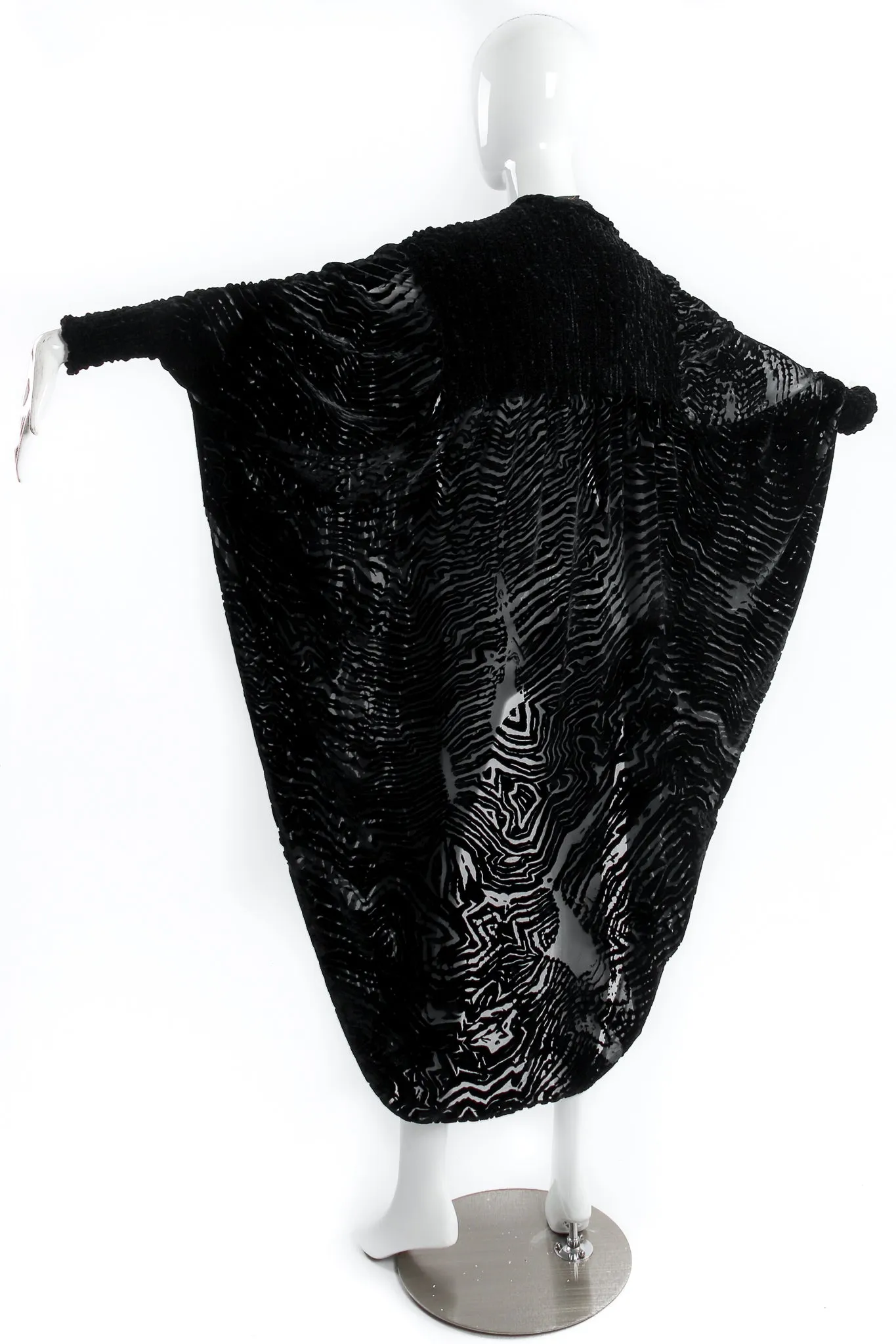Silk Velvet Burnout Cocoon Duster