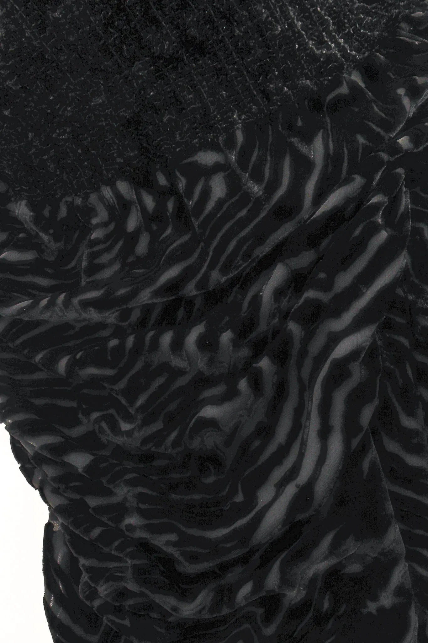 Silk Velvet Burnout Cocoon Duster