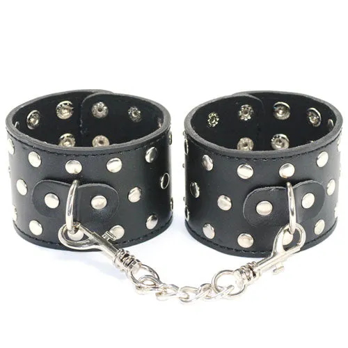 Sinful Bondage Domed Handcuff Restraints | Black