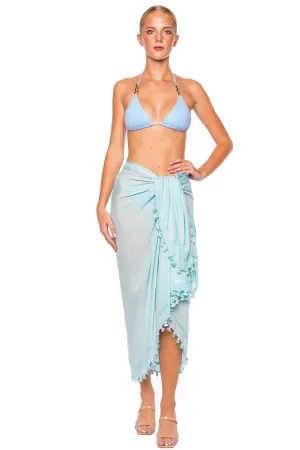 Sky Tasseled Pareo Cover Up