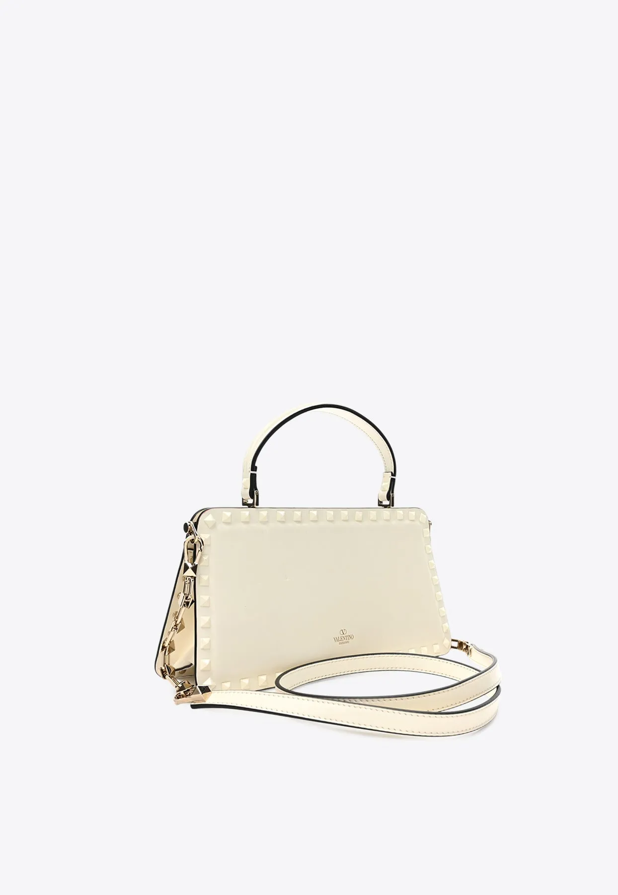Small Rockstud Top Handle Bag