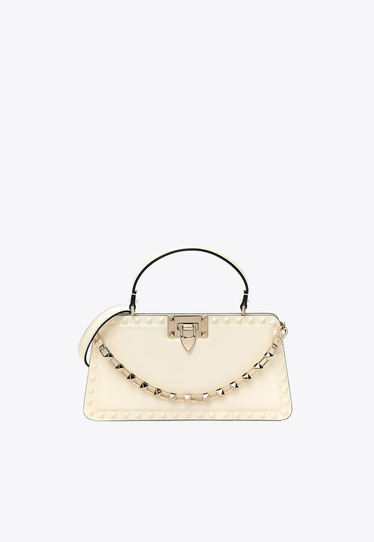 Small Rockstud Top Handle Bag