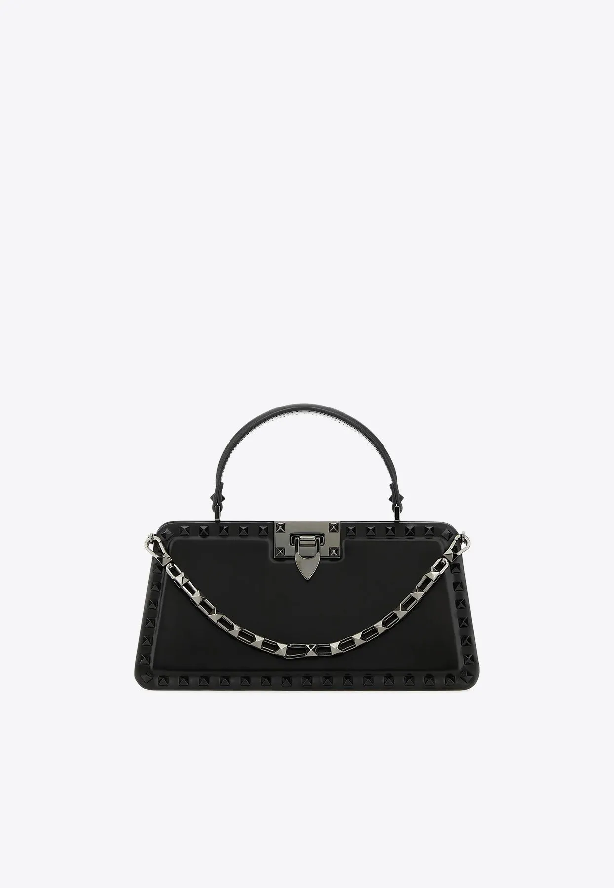 Small Rockstud Top Handle Bag