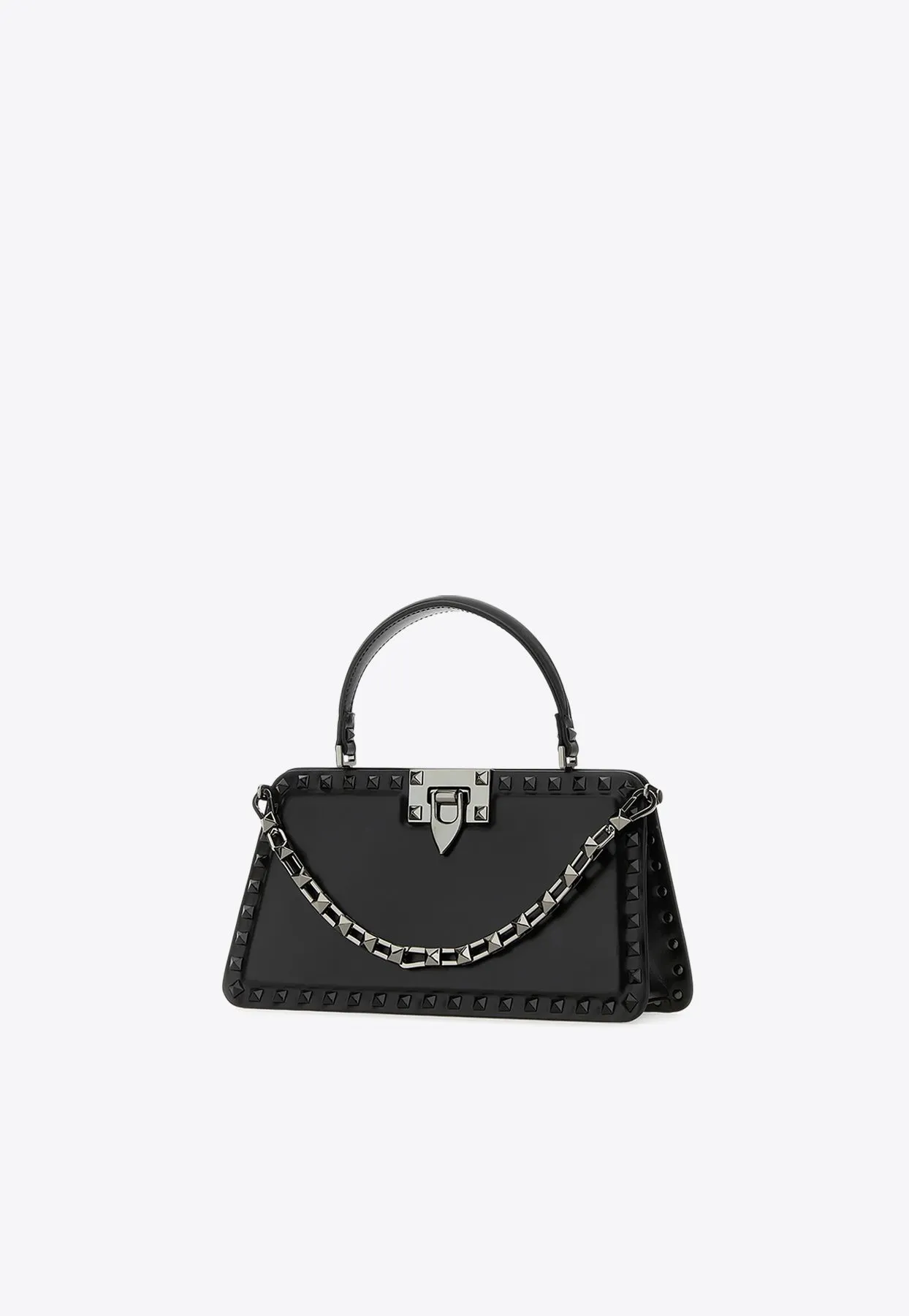 Small Rockstud Top Handle Bag