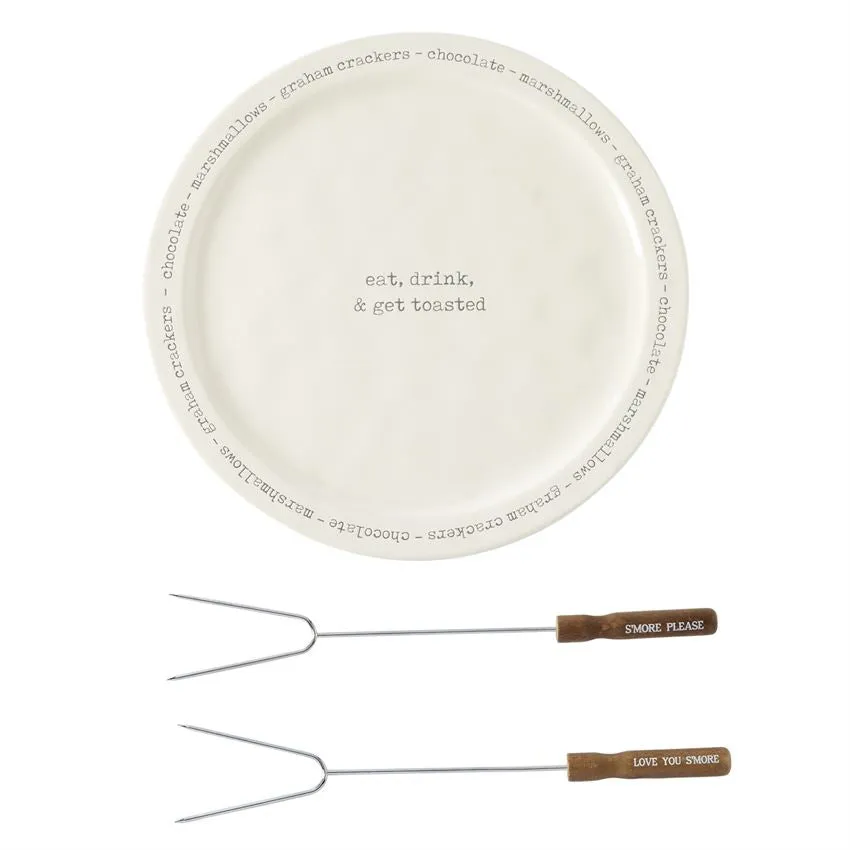 S'More Plate & Skewer Set