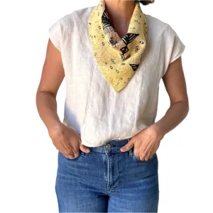 Snap Bandana - Linen Backing