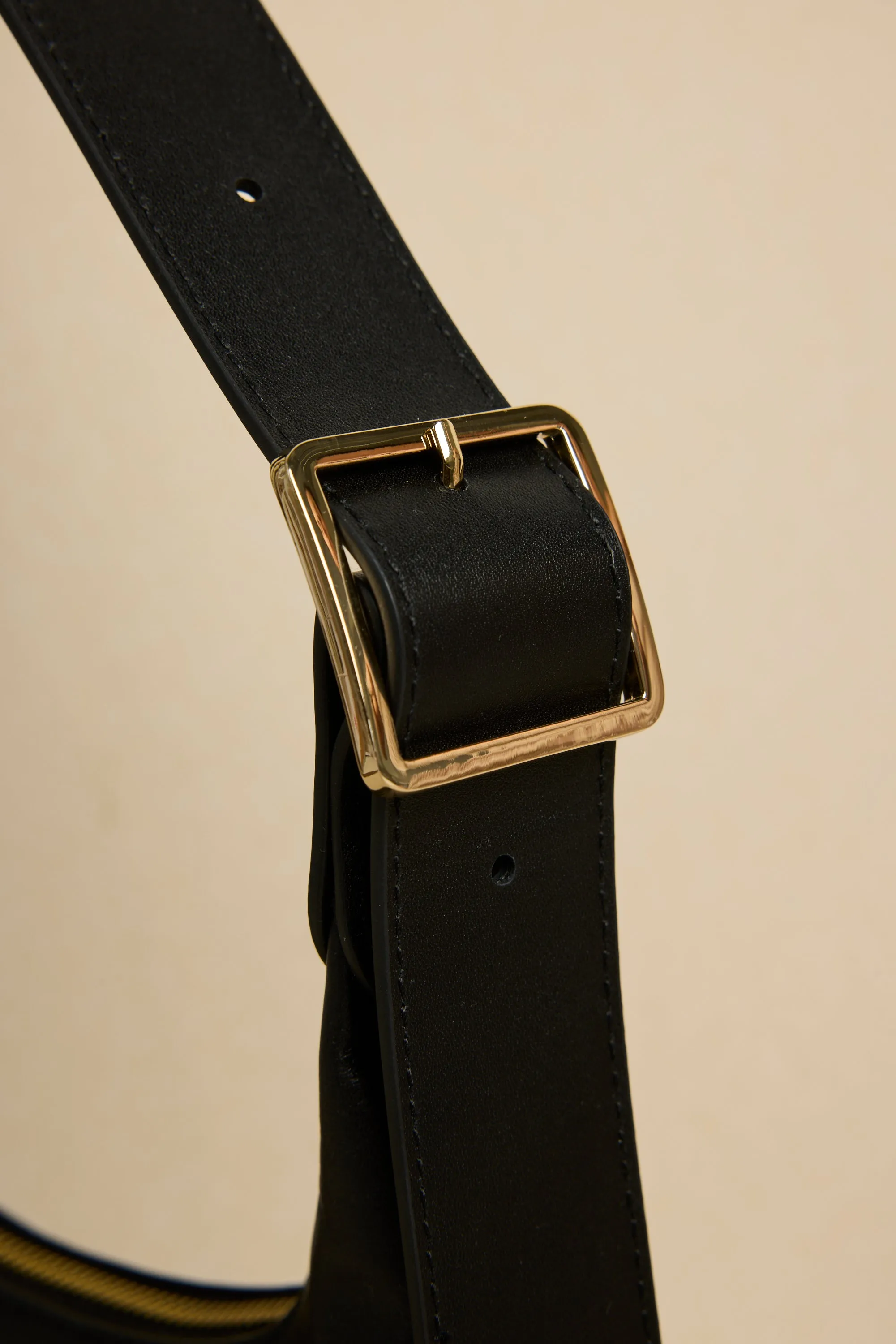 Soho Black Leather Mini Shoulder Bag