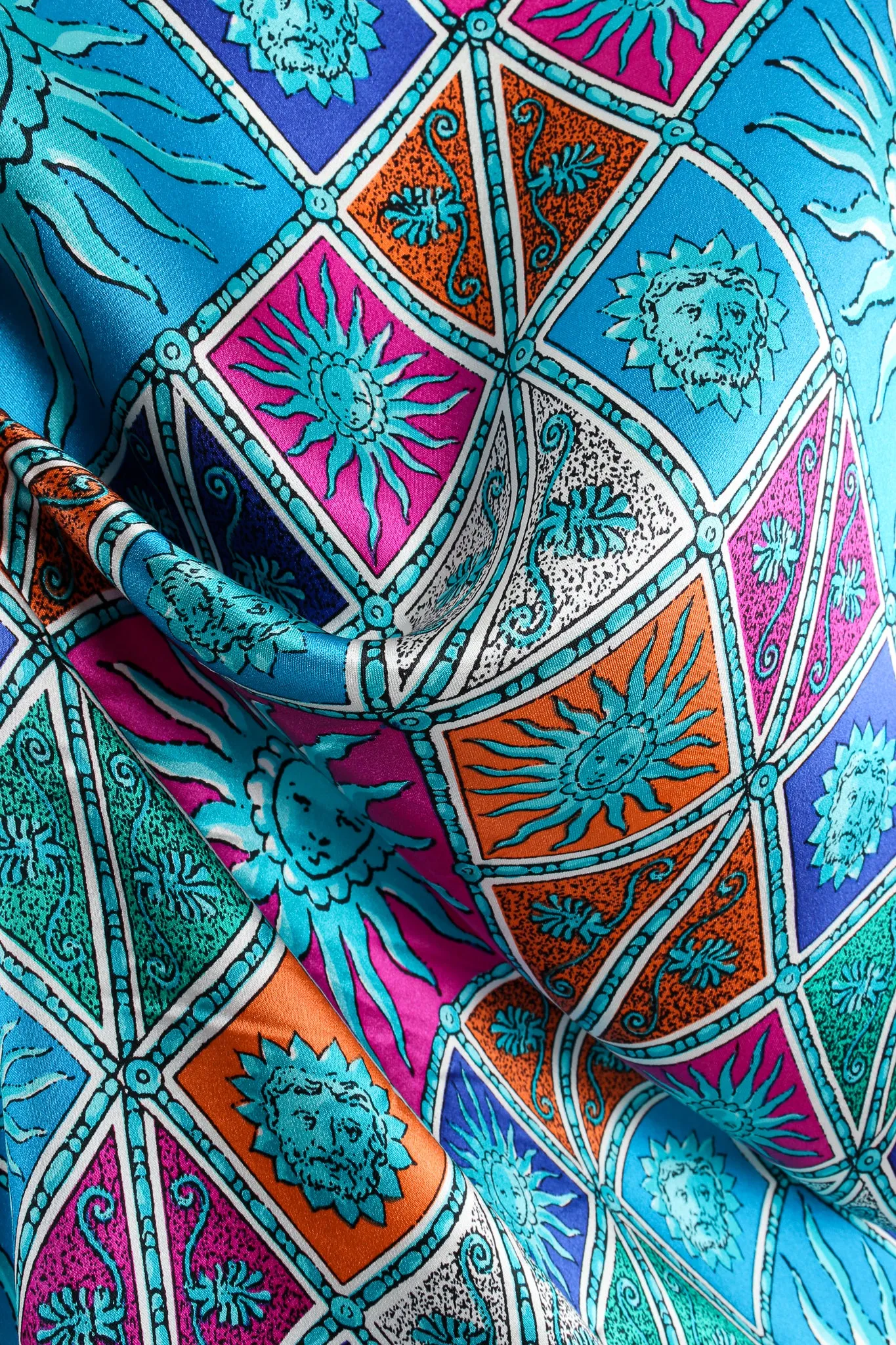 Sol Goddess Mosaic Satin Shirt