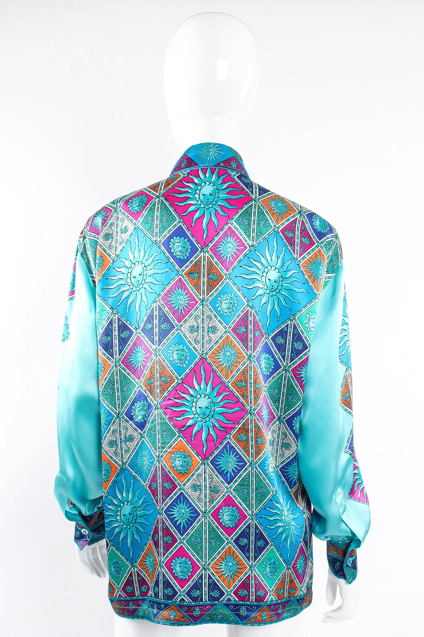 Sol Goddess Mosaic Satin Shirt