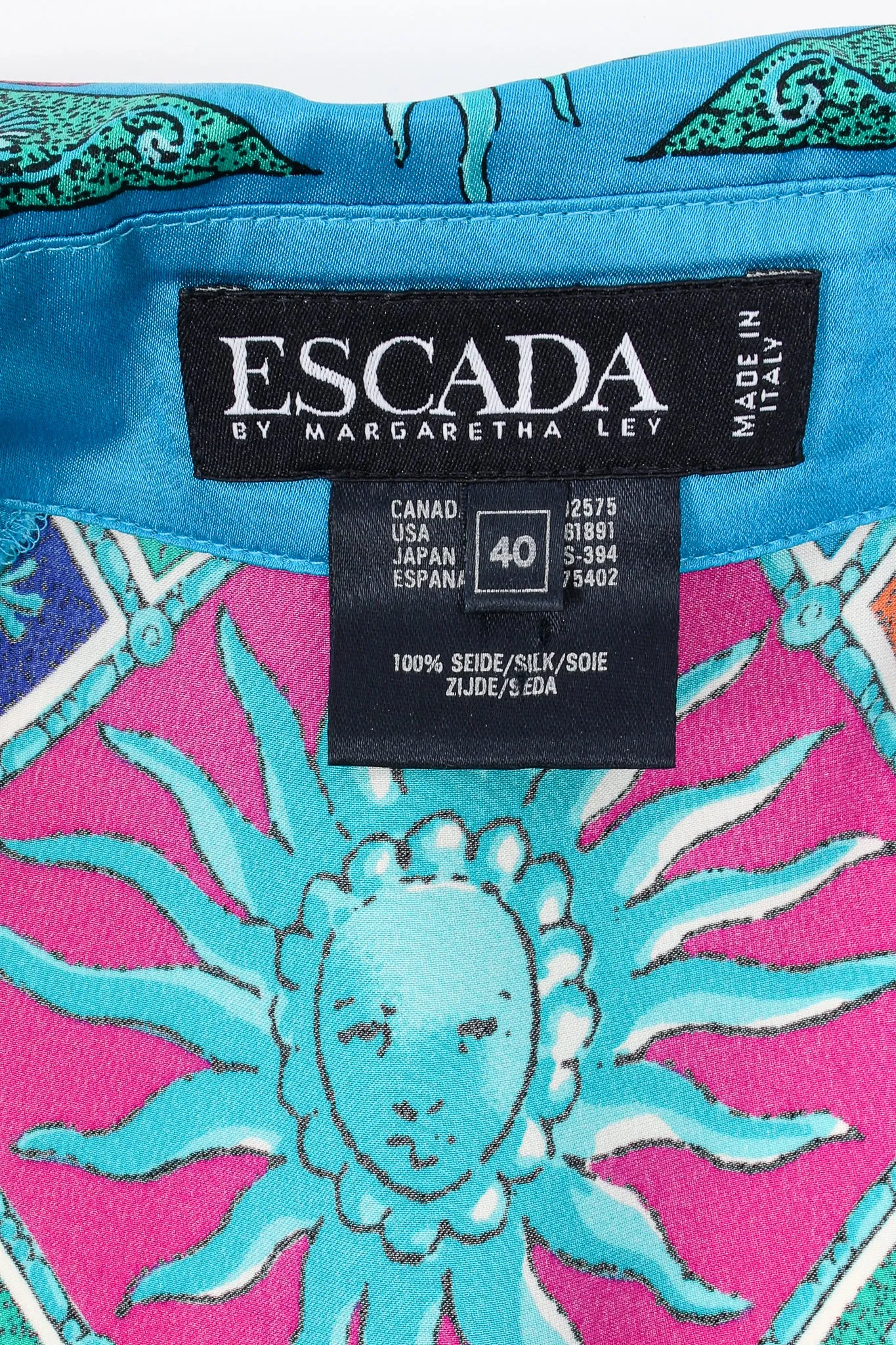 Sol Goddess Mosaic Satin Shirt