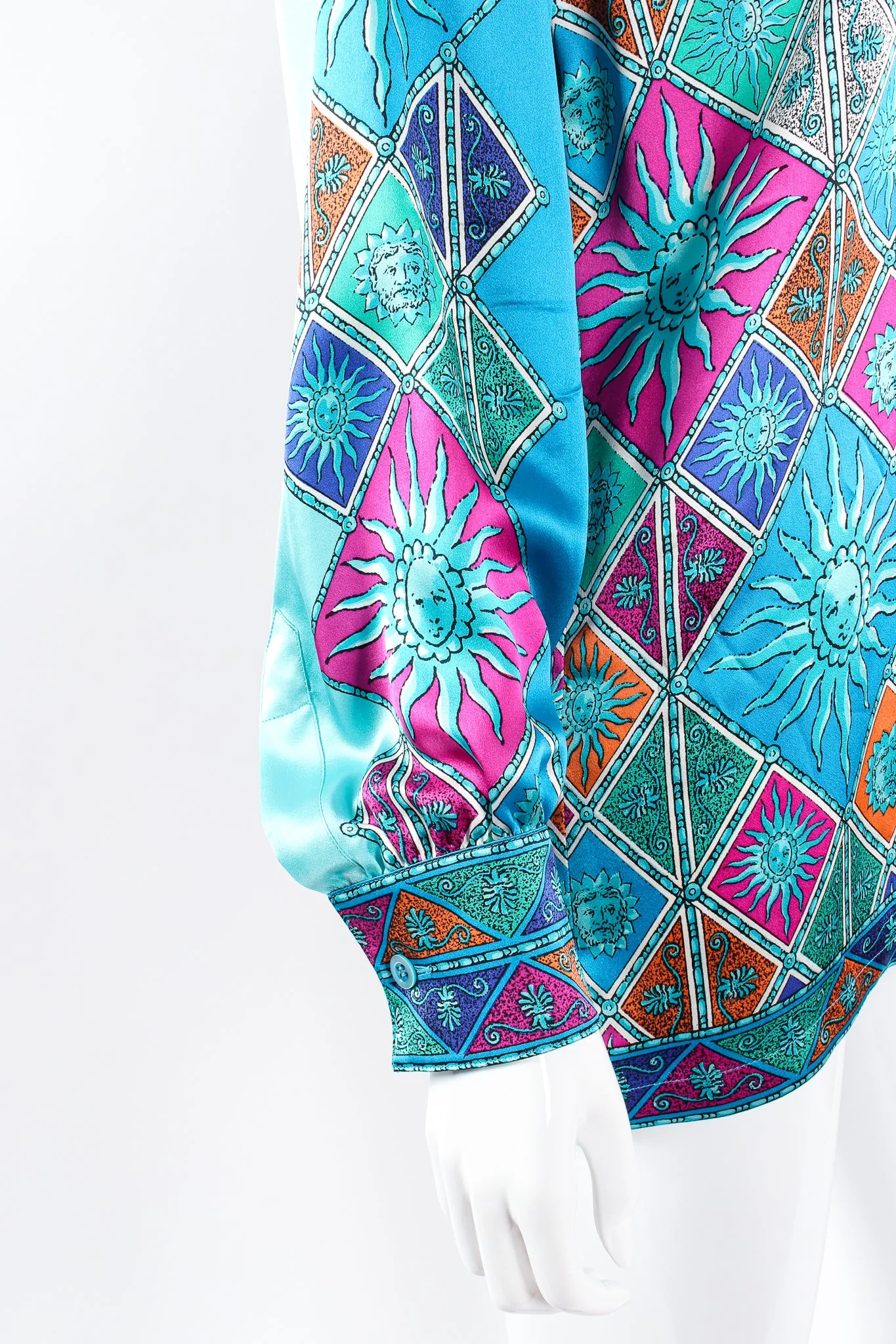 Sol Goddess Mosaic Satin Shirt