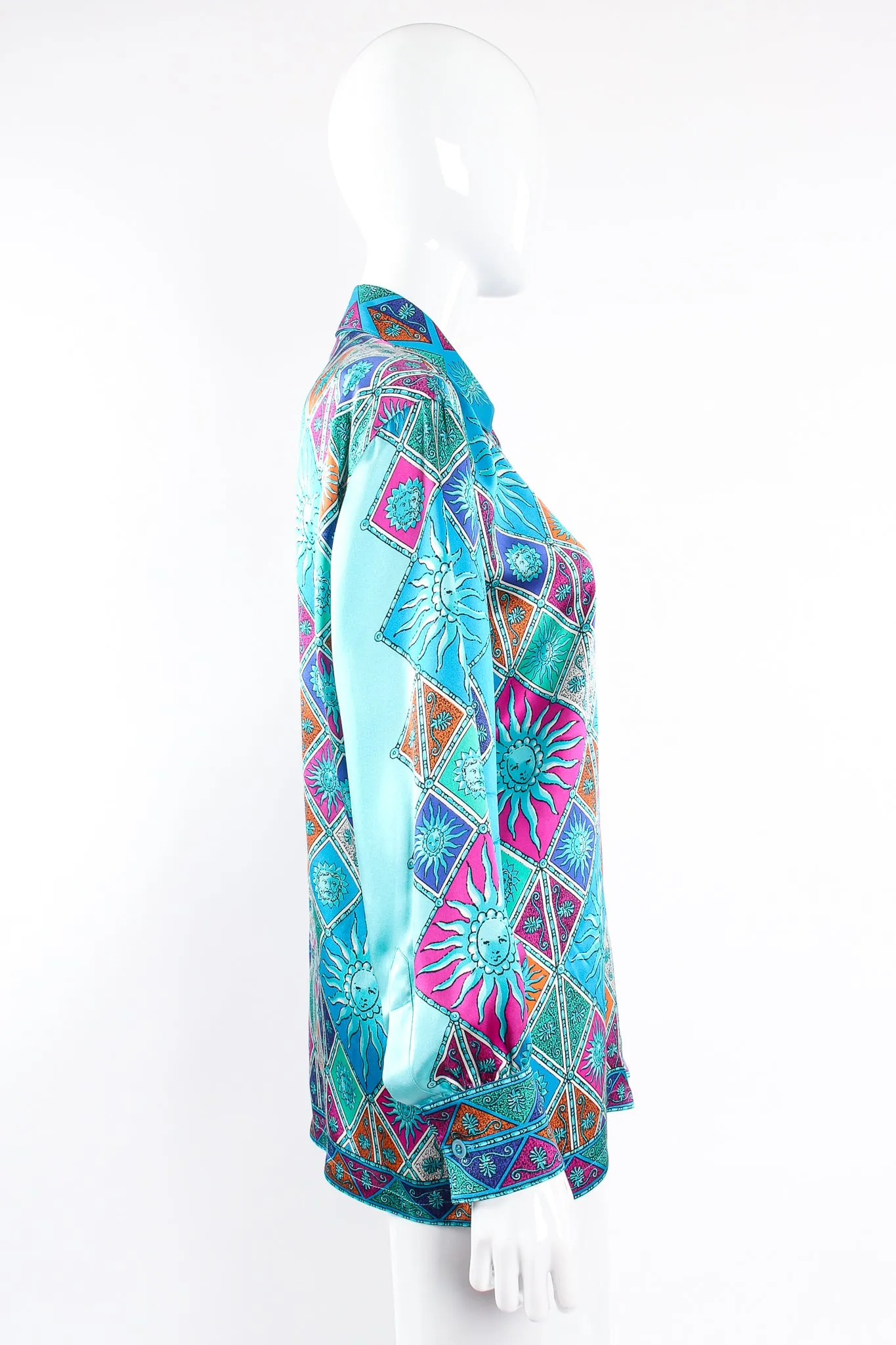 Sol Goddess Mosaic Satin Shirt