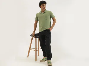 Solid Straight Fit Trousers