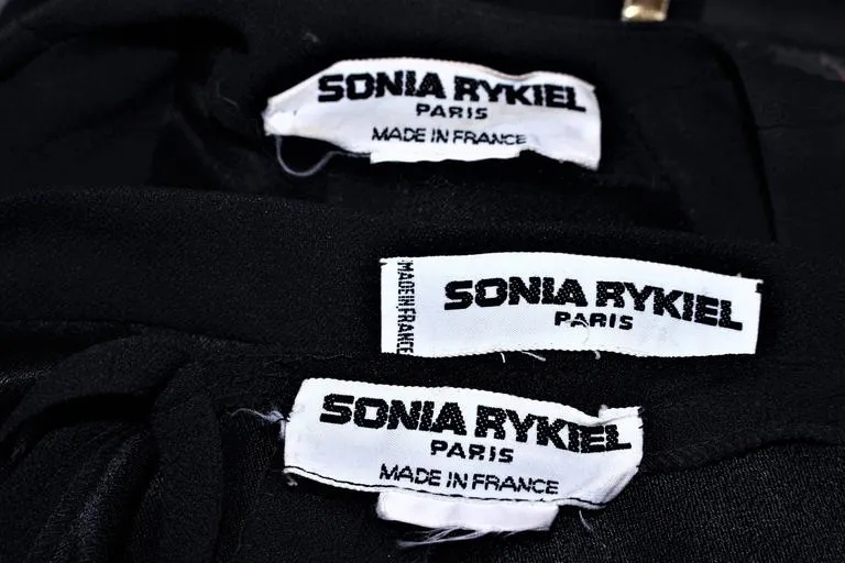 SONIA RYKIEL Silk and Gold Metallic Cocktail Set Size 42
