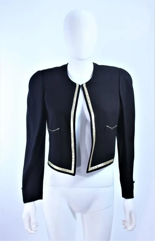 SONIA RYKIEL Silk and Gold Metallic Cocktail Set Size 42