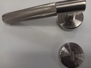 Sonnato Milan Satin Nickel Handle Lever on Rose