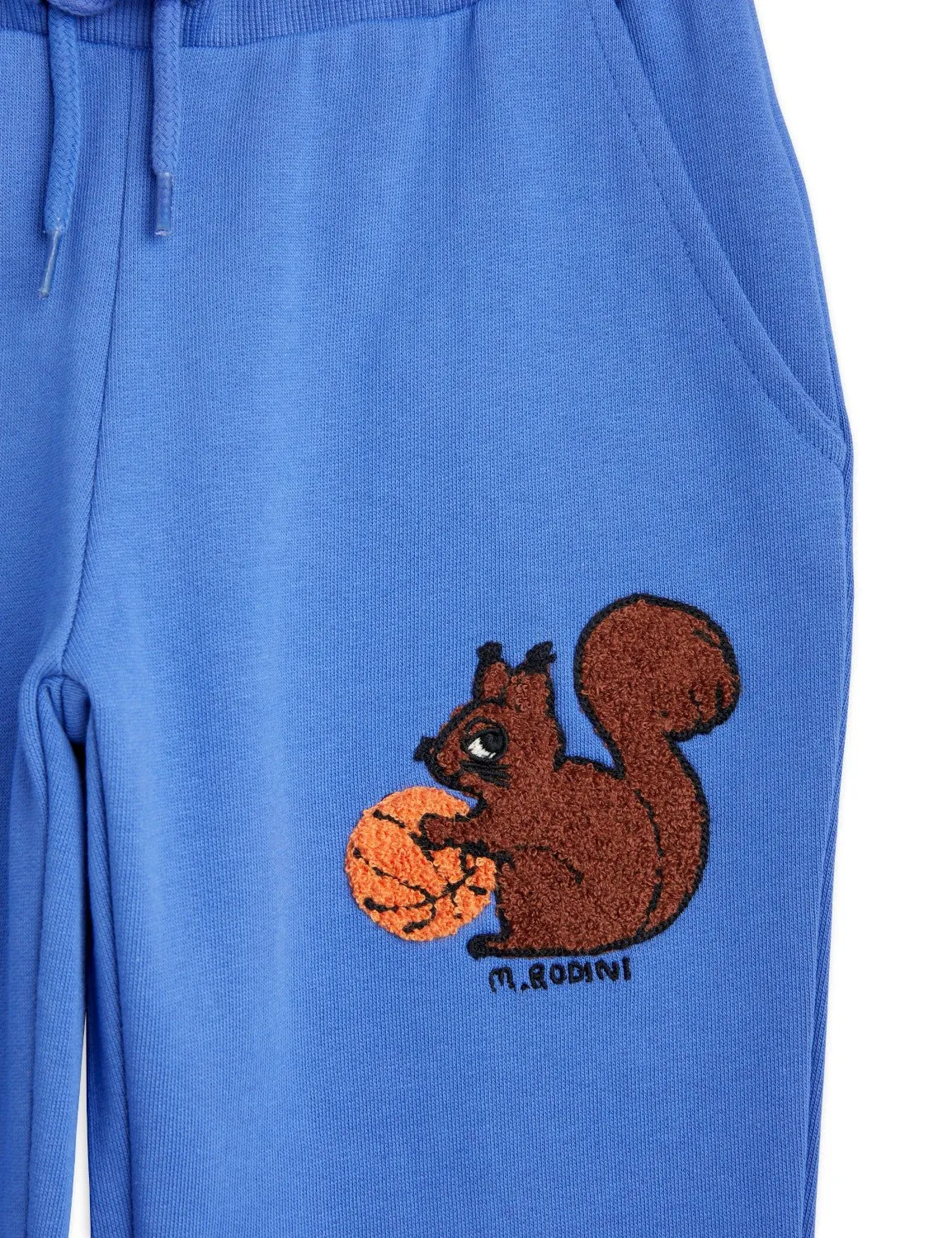 Squirrel Embroidered Sweatpants by Mini Rodini