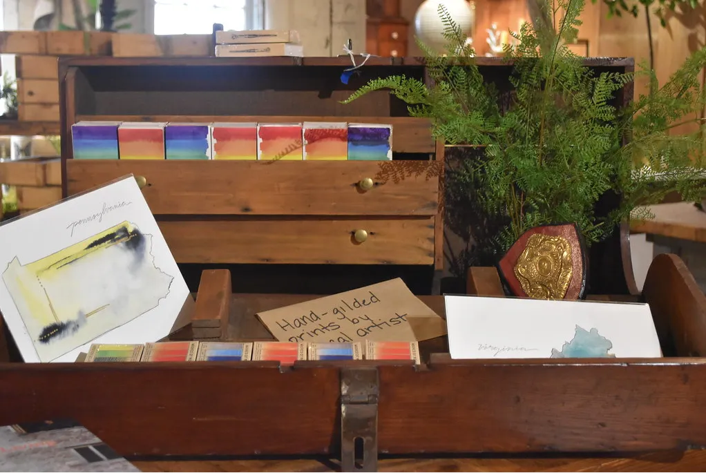 State Watercolor by Local Artist, multiple styles