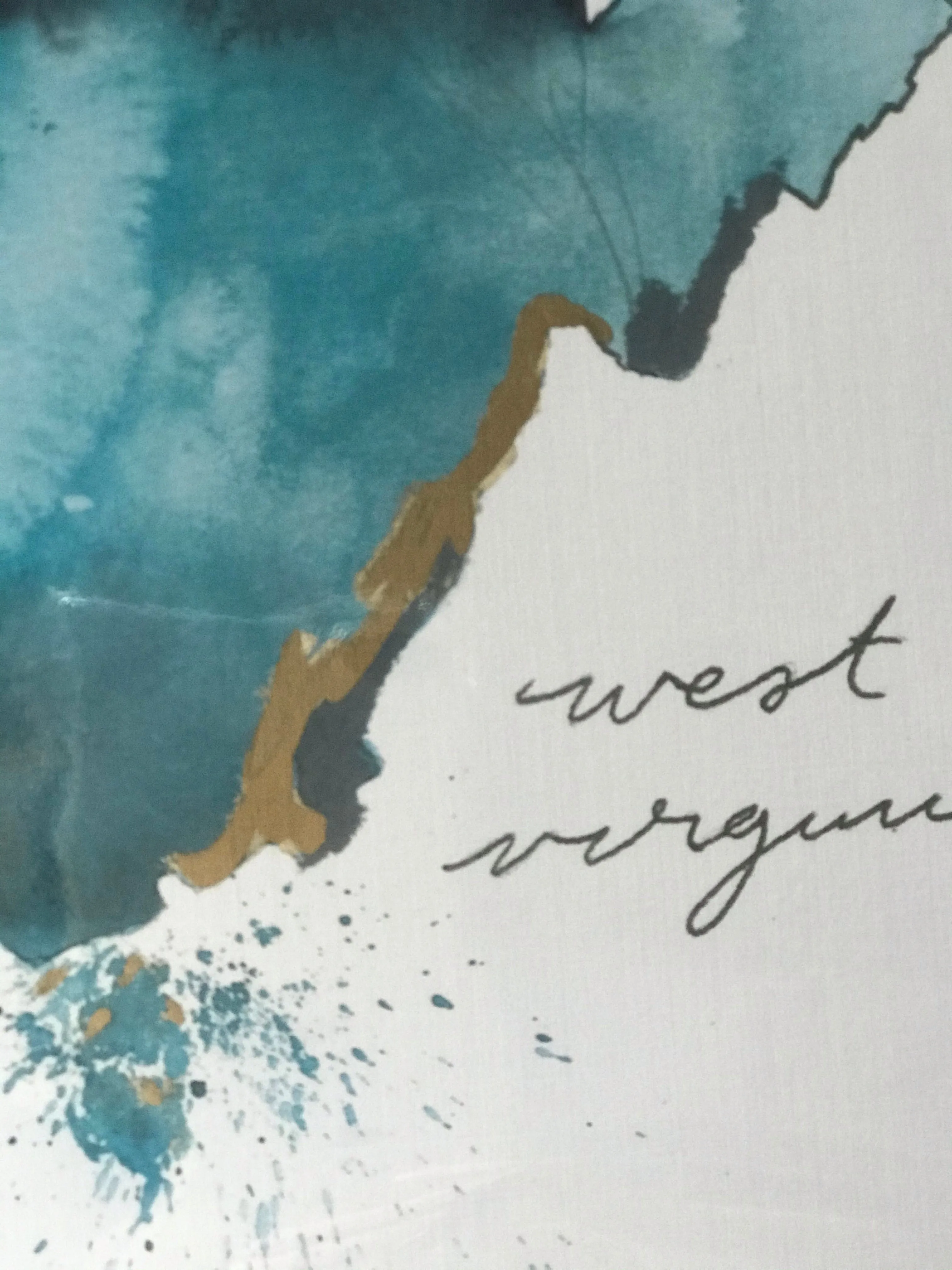 State Watercolor by Local Artist, multiple styles