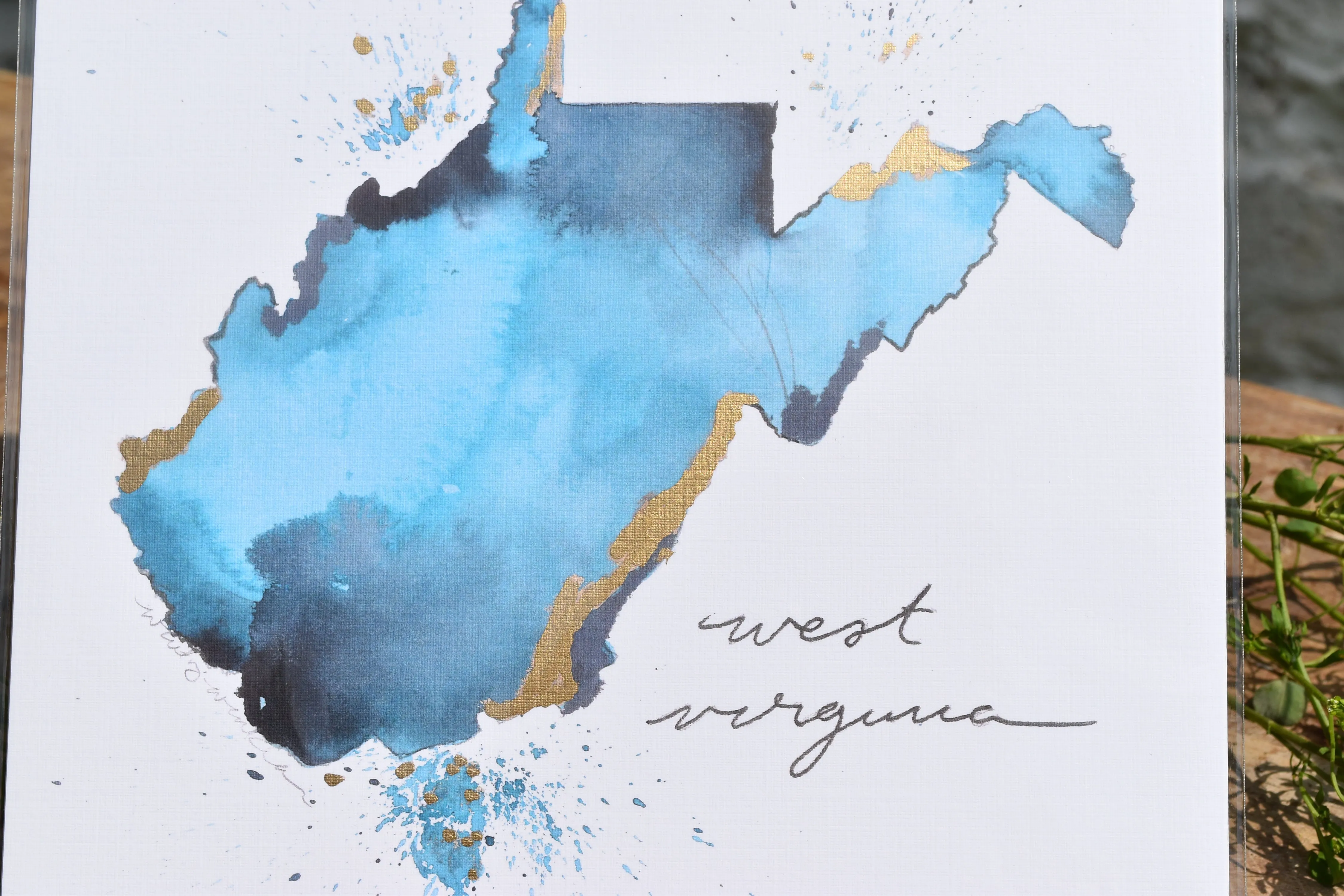 State Watercolor by Local Artist, multiple styles
