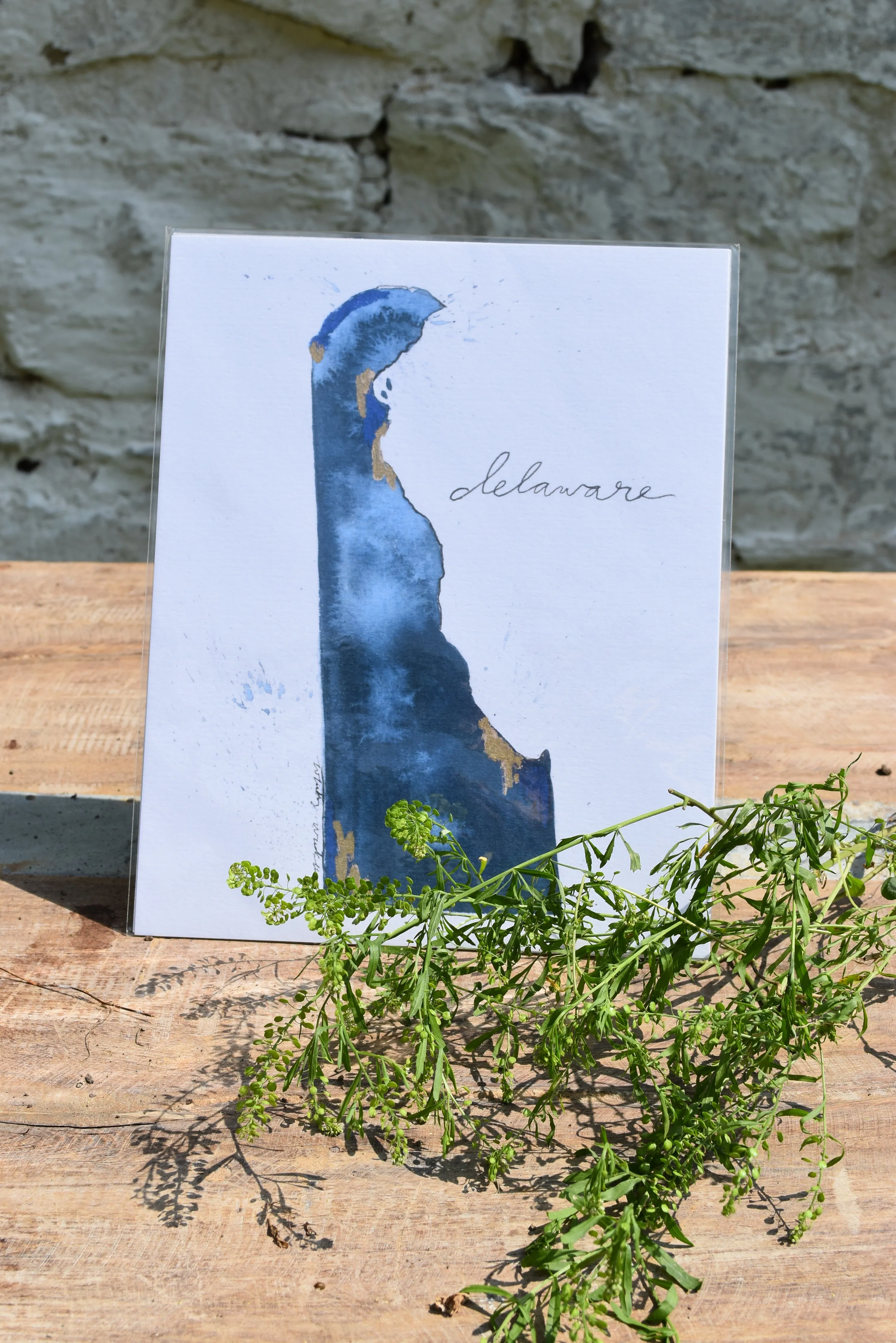 State Watercolor by Local Artist, multiple styles