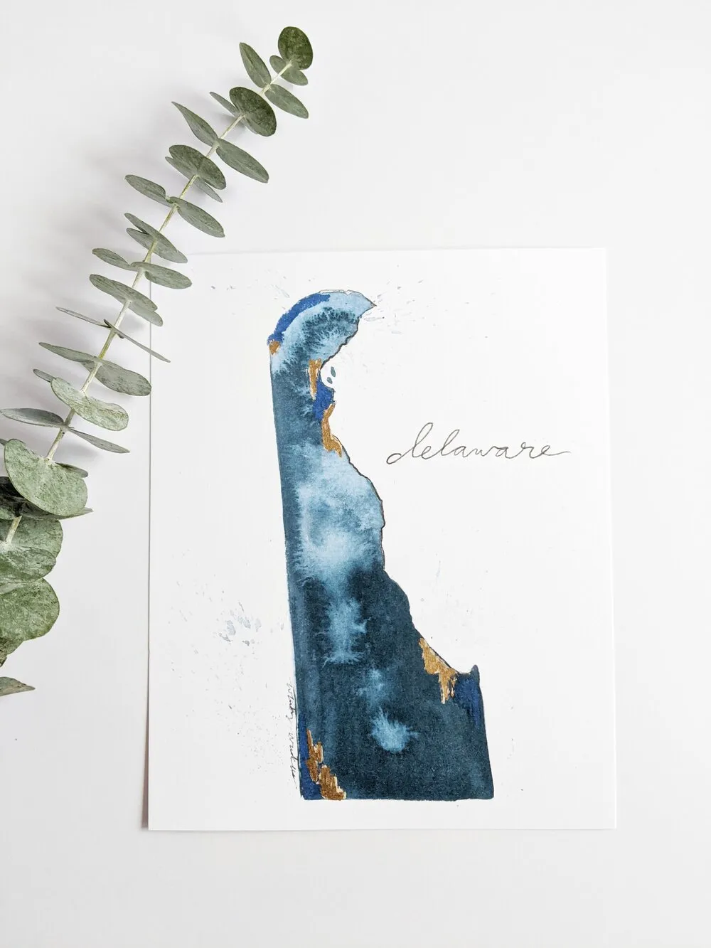 State Watercolor by Local Artist, multiple styles