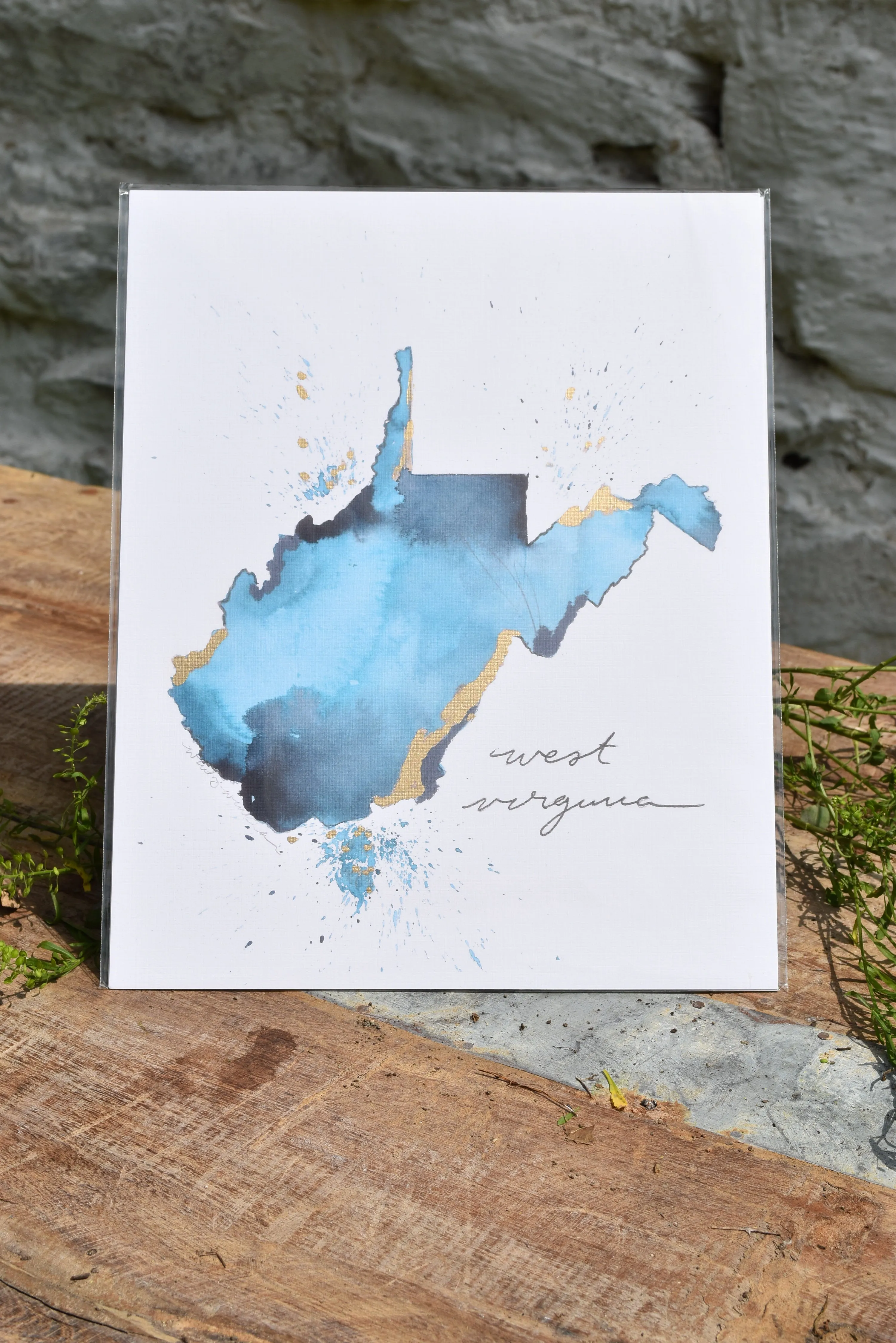 State Watercolor by Local Artist, multiple styles