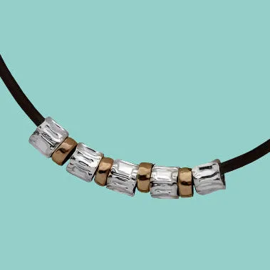 Sterling Silver 925 and Goldfilled  for Woman Israeli Jewelry on leather