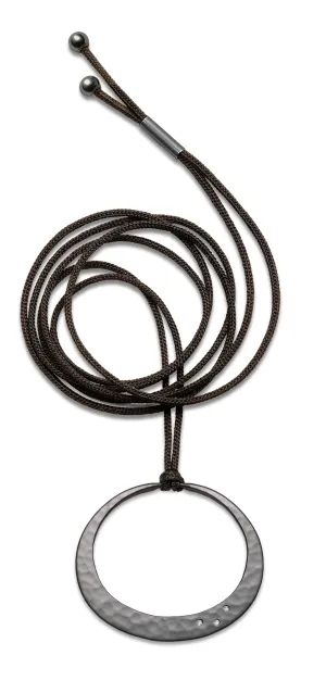Sterling Silver Twilight Hoop Pendant