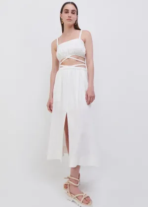 Stevie Linen Skirt (White)