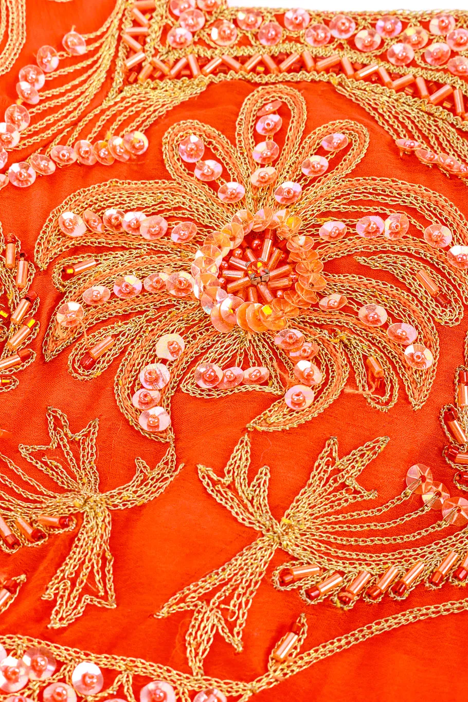 Strappy Silk Sequin & Bead Dress
