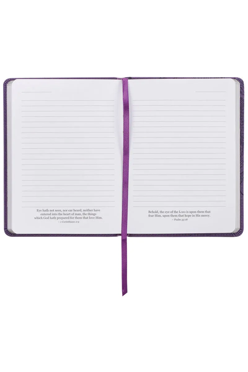 Strength & Dignity Purple Sunflower Handy-Sized LuxLeather Journal