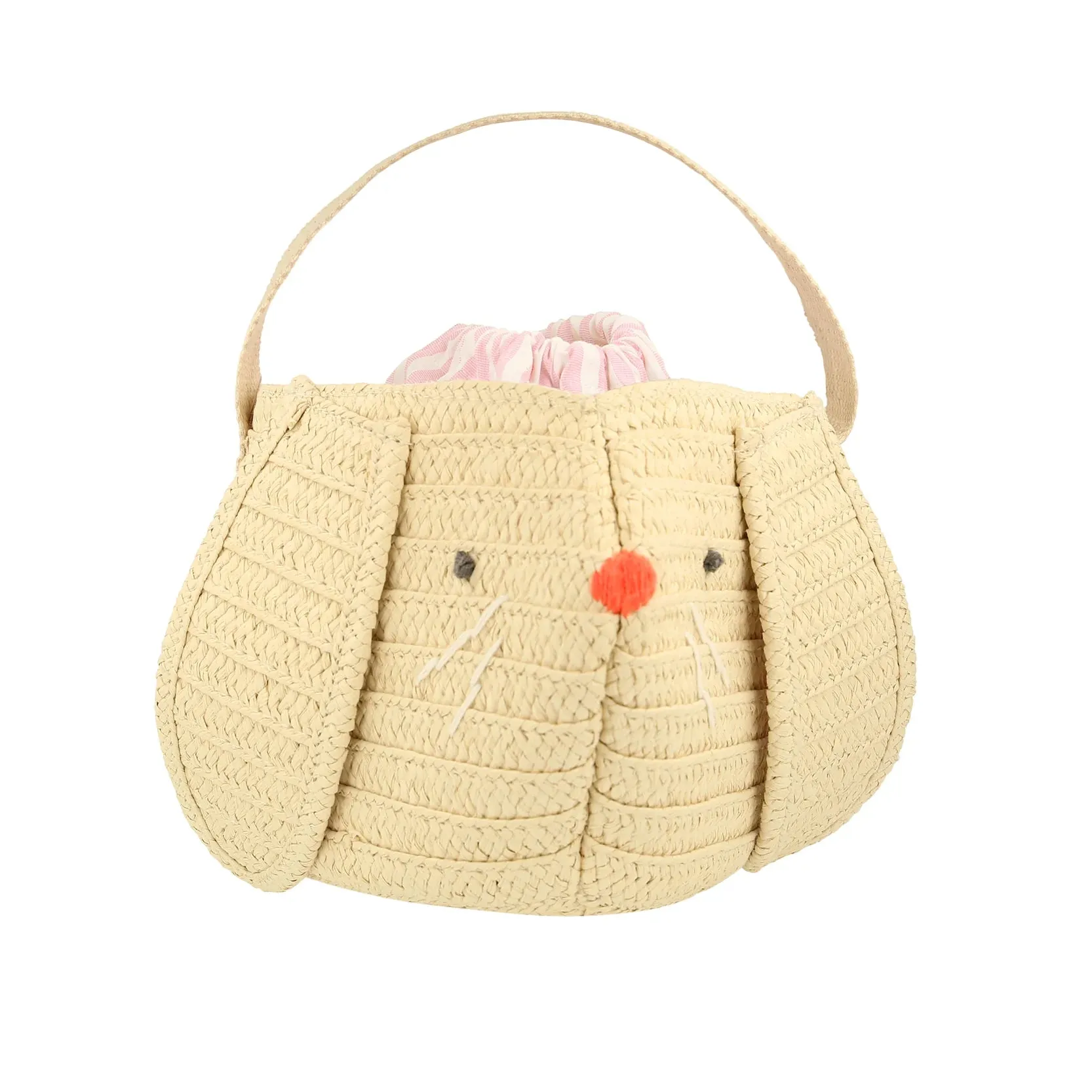 Stripy Ear Bunny Basket Bag
