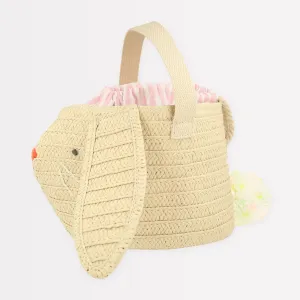 Stripy Ear Bunny Basket Bag