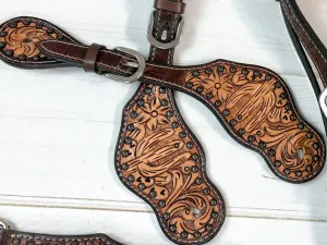 Studded Desert Cactus Spur Straps