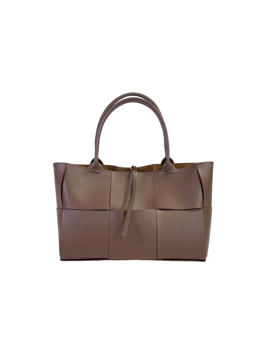 Stylish Leather Woven Bag for Women