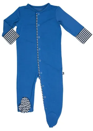 Sweet Bamboo Monaco Blue Footie