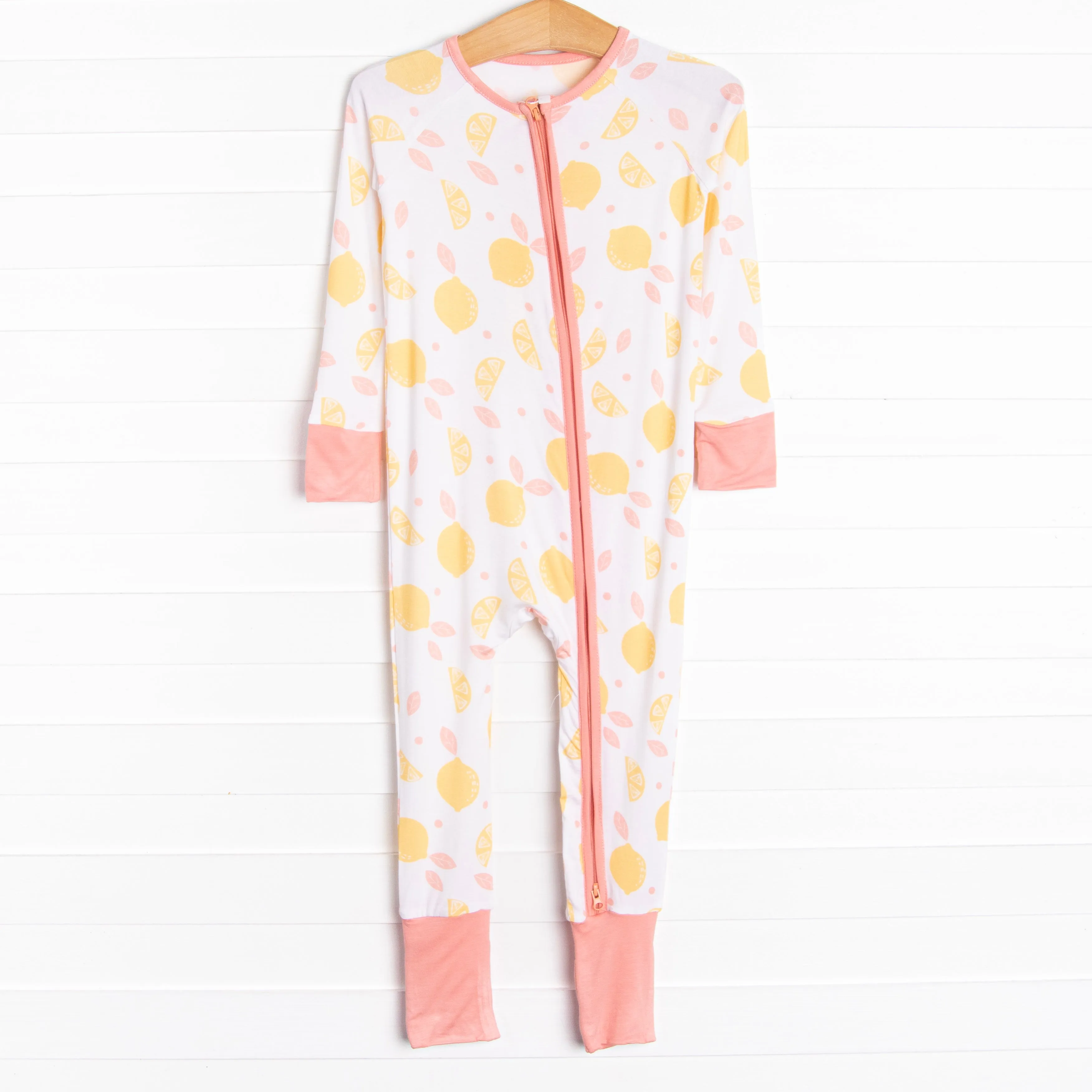 Sweet Tart Slices Bamboo Zippy Pajama, Pink