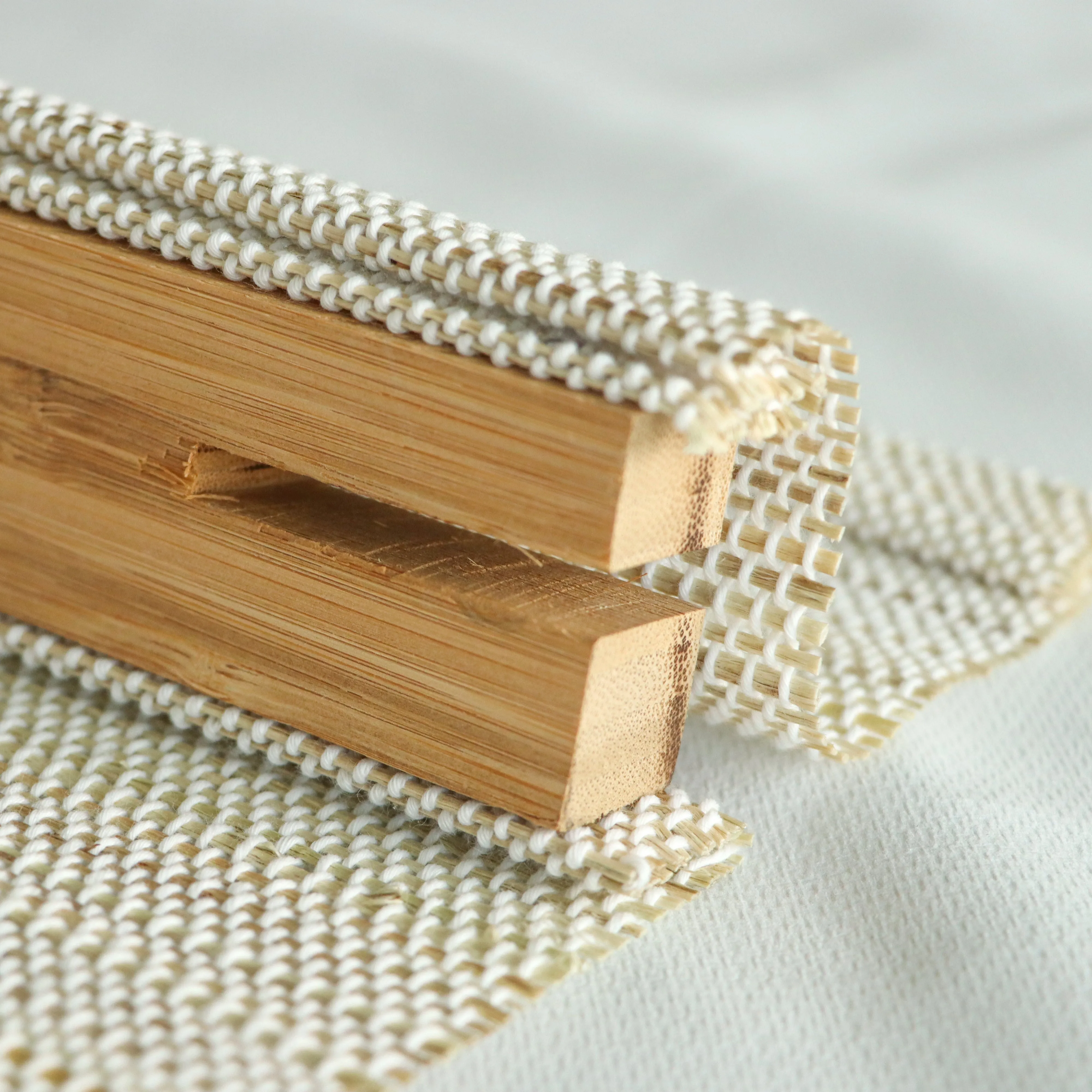 Tailor Woven Bamboo Shade| Wall White