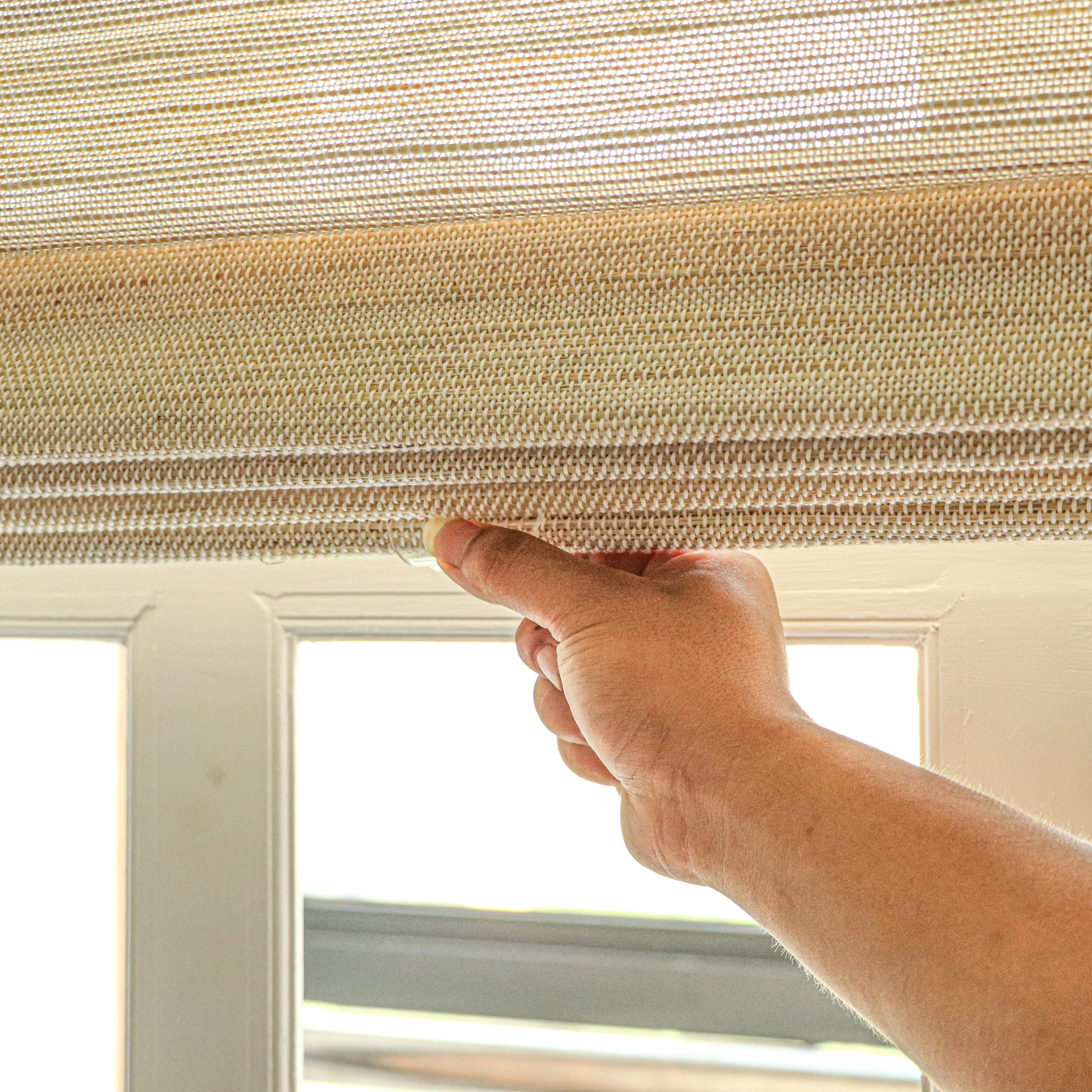 Tailor Woven Bamboo Shade| Wall White