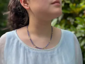 Tanzanite Necklace with Prasolite Accents