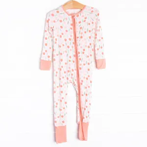 Terracotta Tulips Bamboo Zippy Pajama, Red