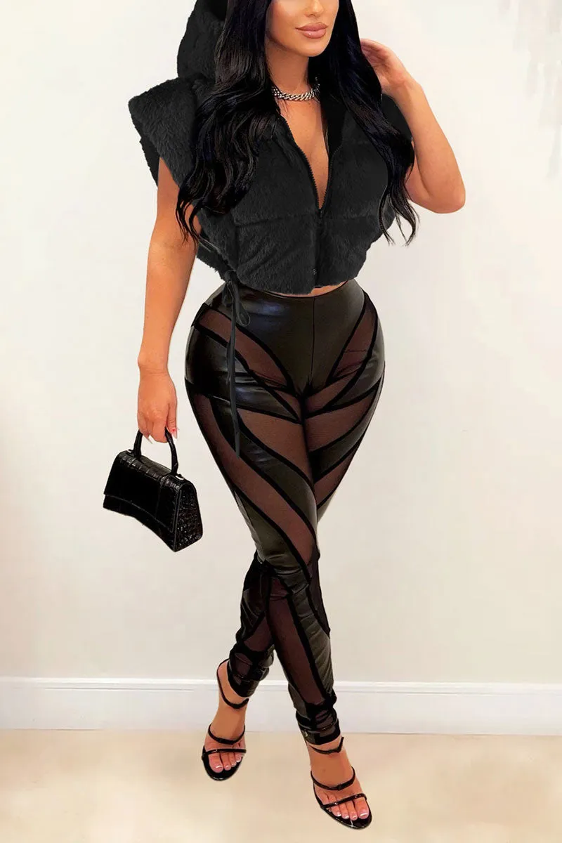 TG715 Hooded Puff Vest Top