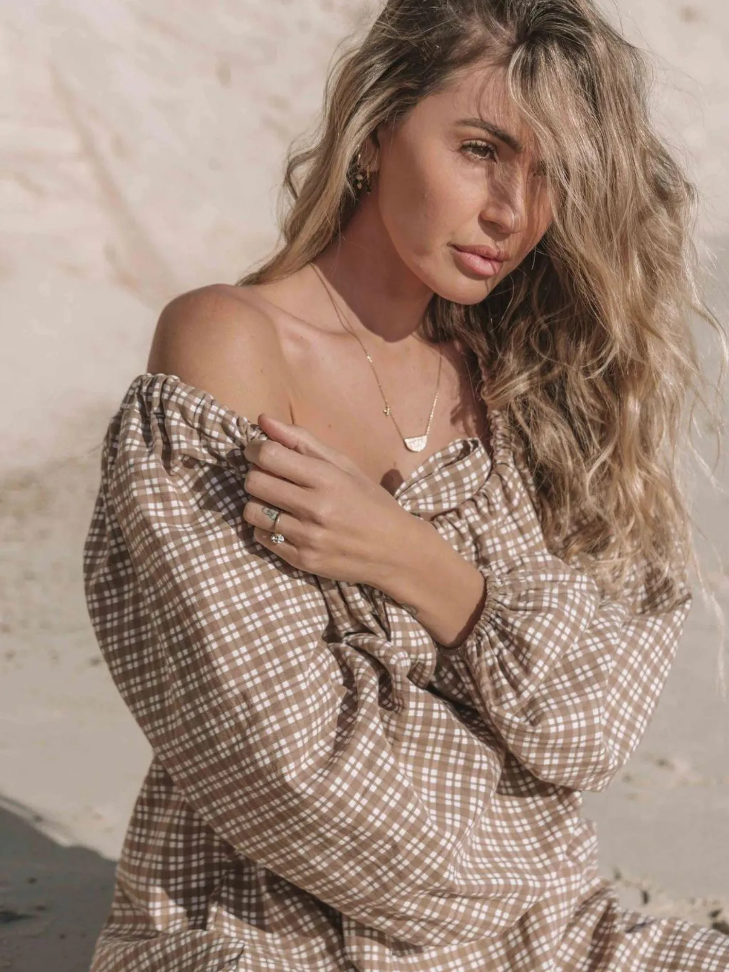 The Freddi Dress | 'Gingham' Mocha